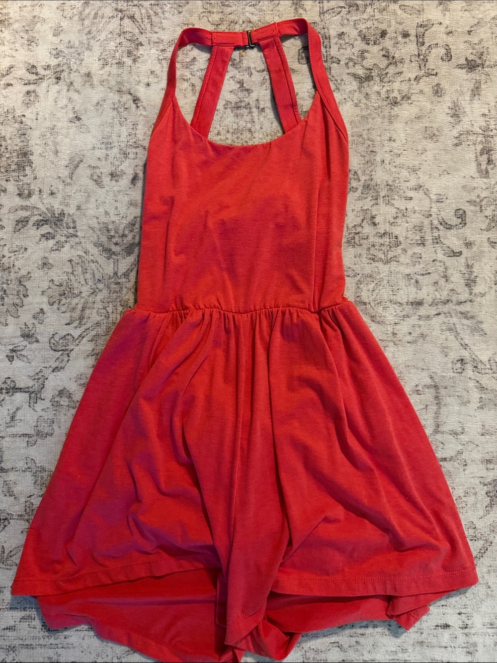 HALARA Red Halter Romper